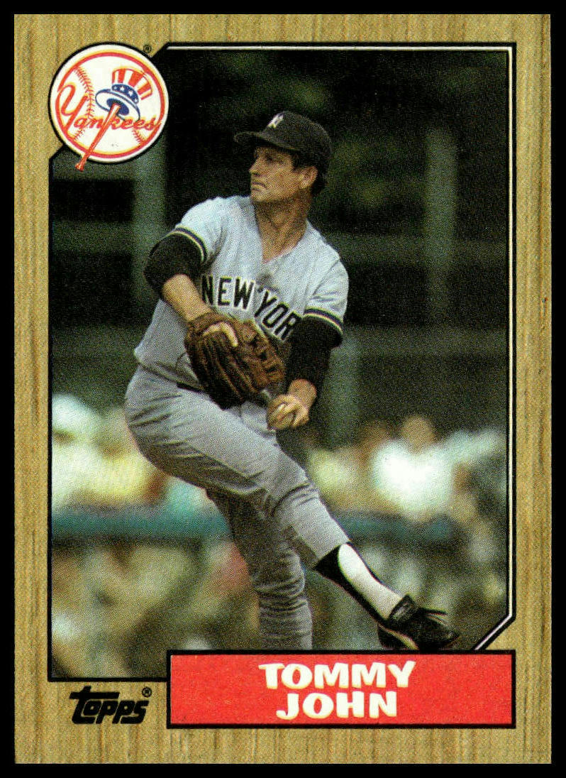 1987 Topps #236 Tommy John