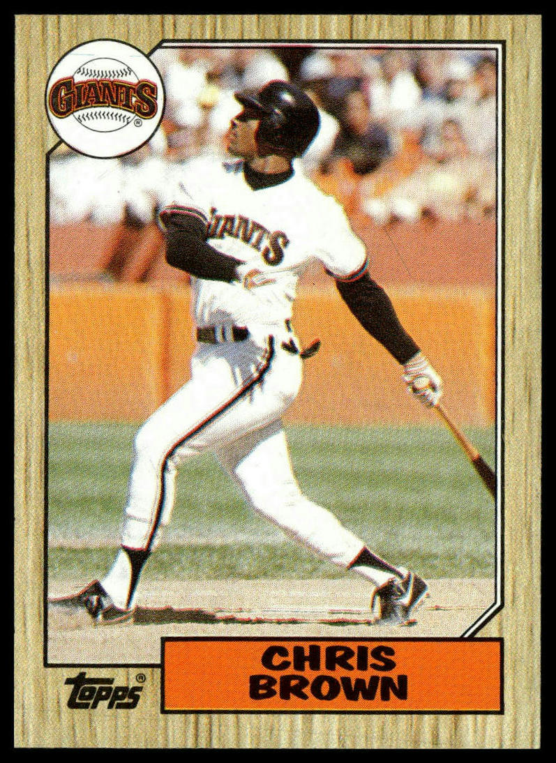 1987 Topps #180 Chris Brown
