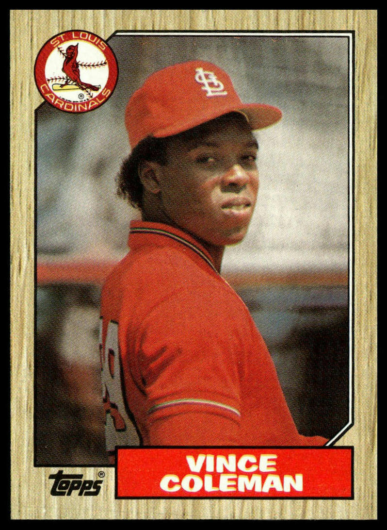 1987 Topps #590 Vince Coleman