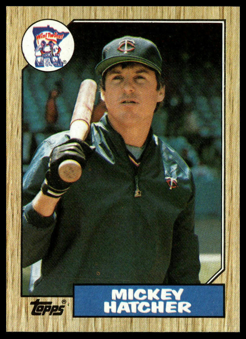 1987 Topps #504 Mickey Hatcher