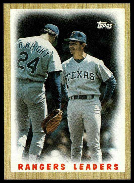 1987 Topps #656 Rangers Leaders
