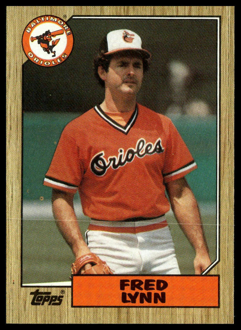 1987 Topps #370 Fred Lynn