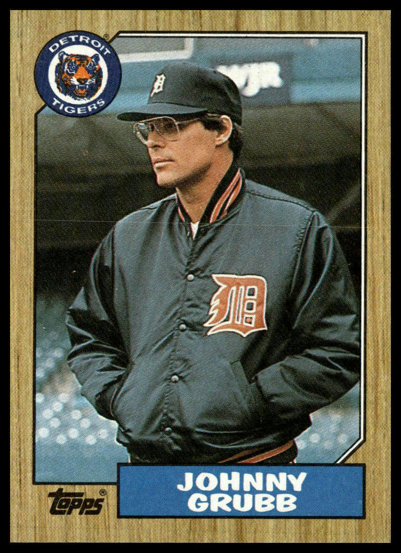 1987 Topps #384 Johnny Grubb