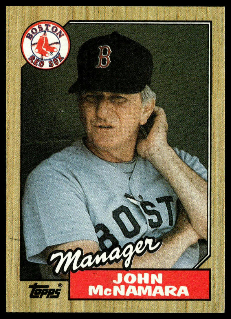 1987 Topps #368 John McNamara