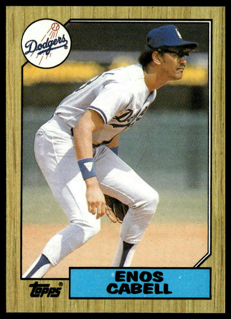 1987 Topps #509 Enos Cabell
