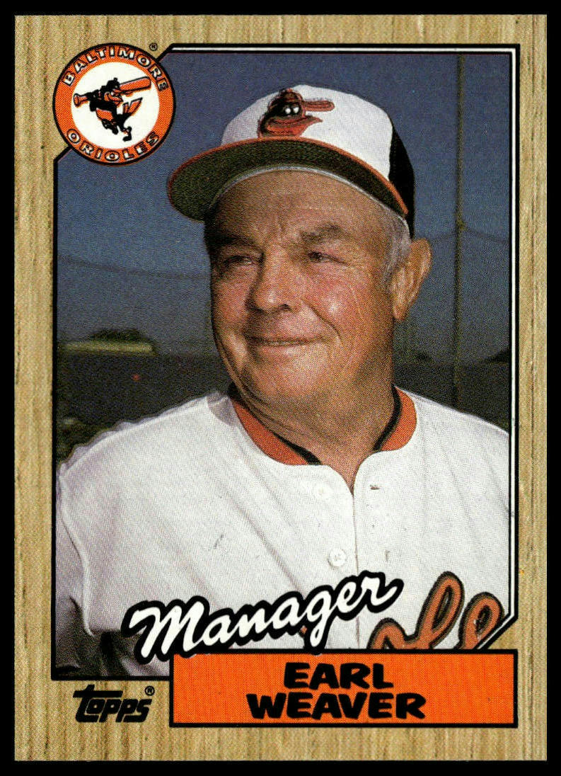 1987 Topps #568 Earl Weaver