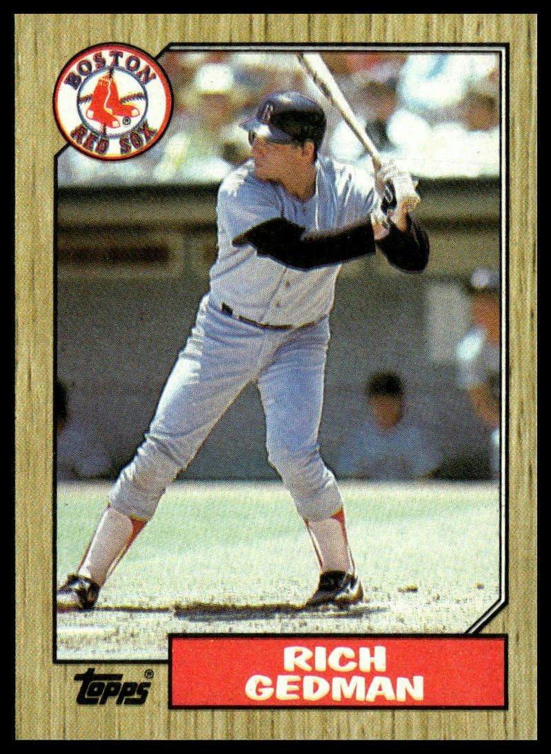 1987 Topps #740 Rich Gedman