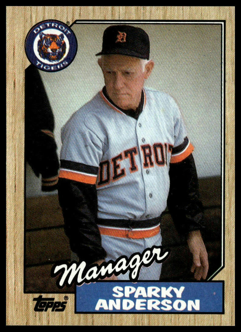 1987 Topps #218 Sparky Anderson