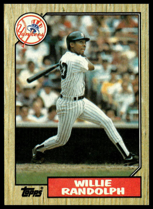 1987 Topps #701 Willie Randolph