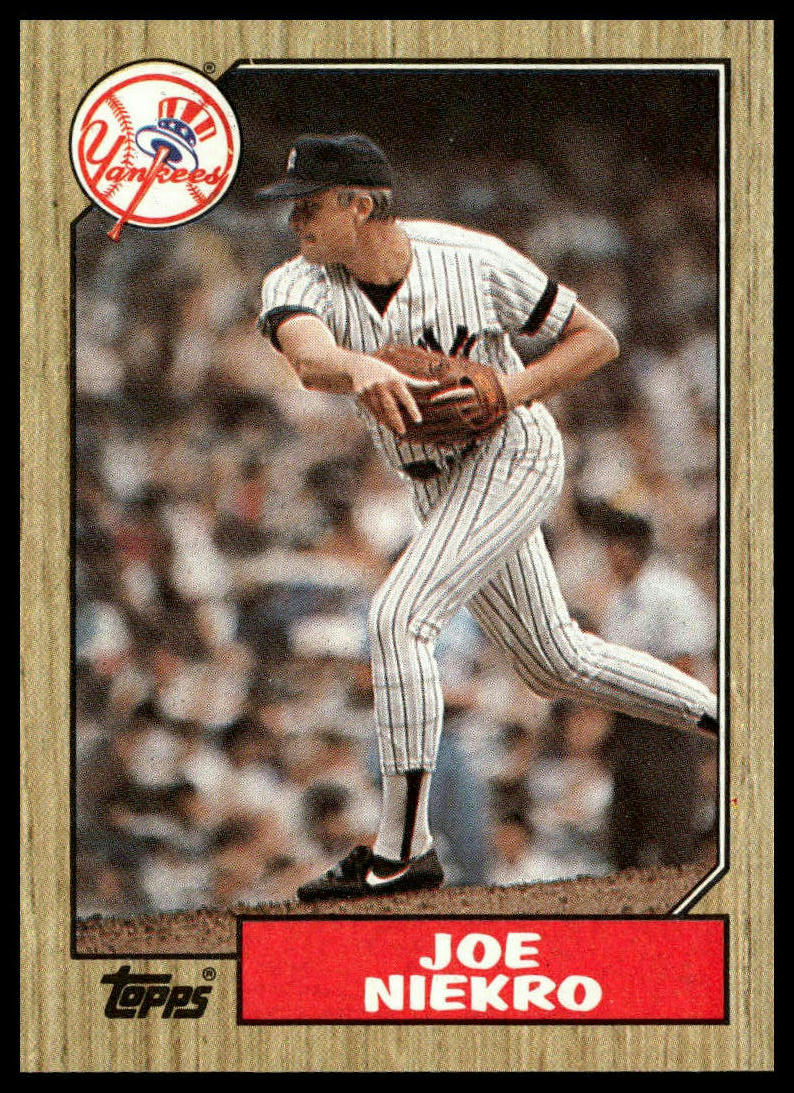1987 Topps #344b Joe Niekro