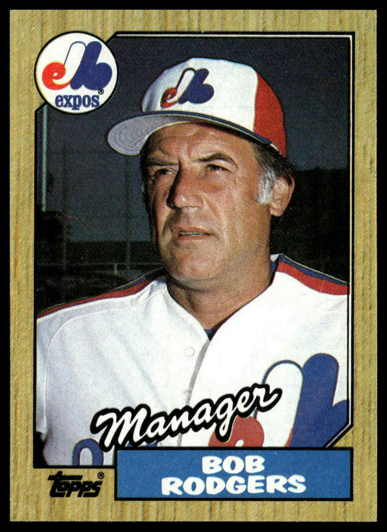 1987 Topps #293 Bob Rodgers