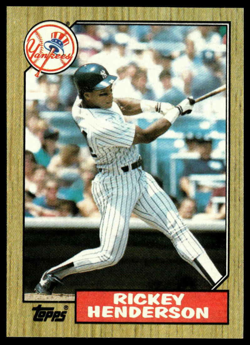 1987 Topps #735 Rickey Henderson
