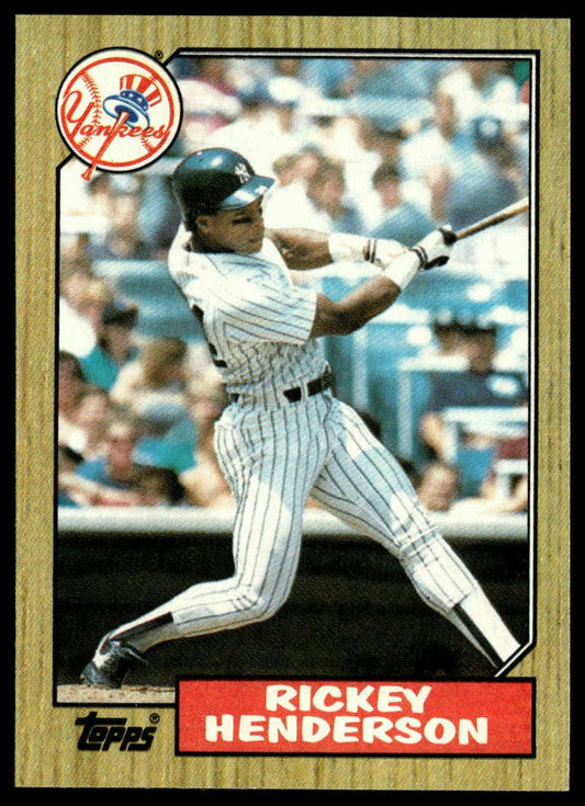 1987 Topps #735 Rickey Henderson