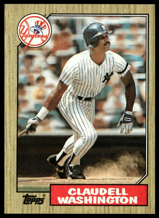 1987 Topps #15 Claudell Washington