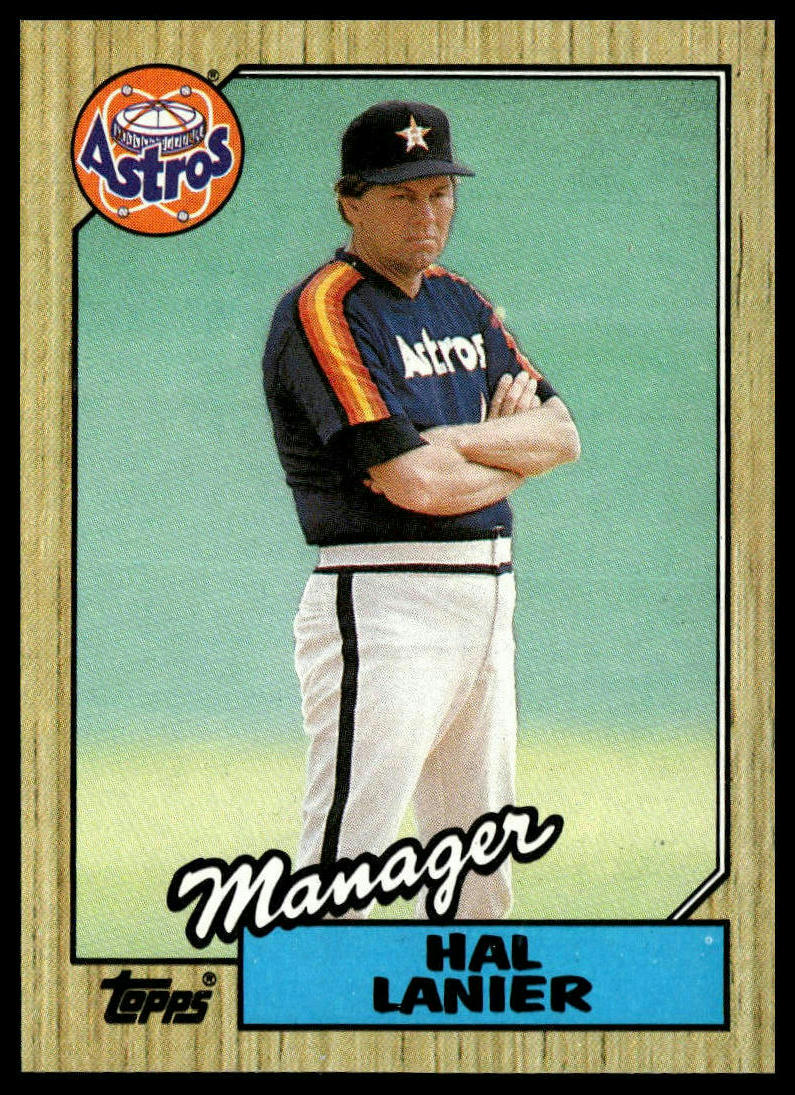 1987 Topps #343 Hal Lanier