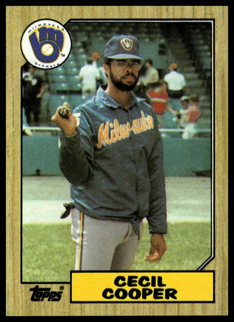 1987 Topps #10 Cecil Cooper