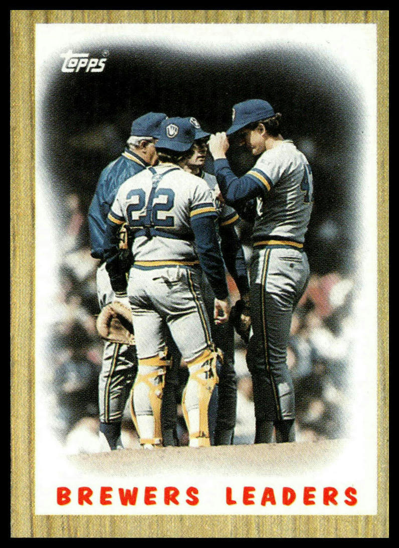 1987 Topps #56 Brewers Leaders