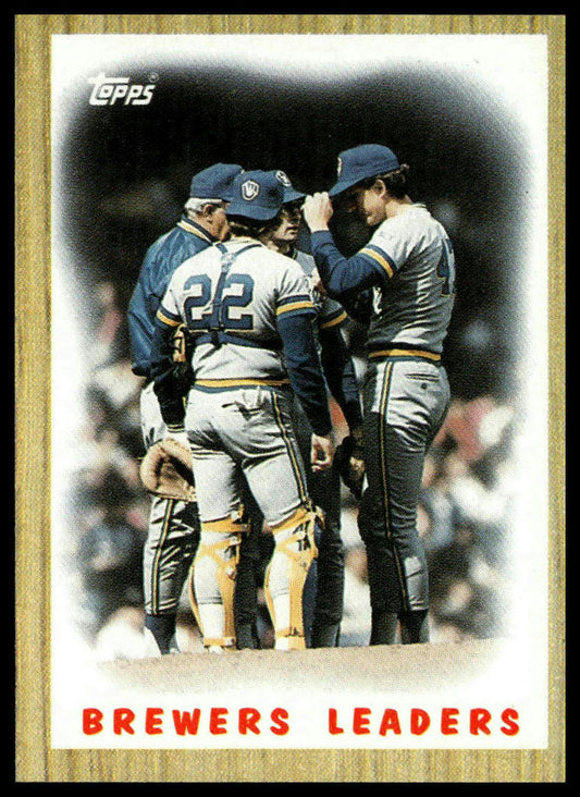 1987 Topps #56 Brewers Leaders