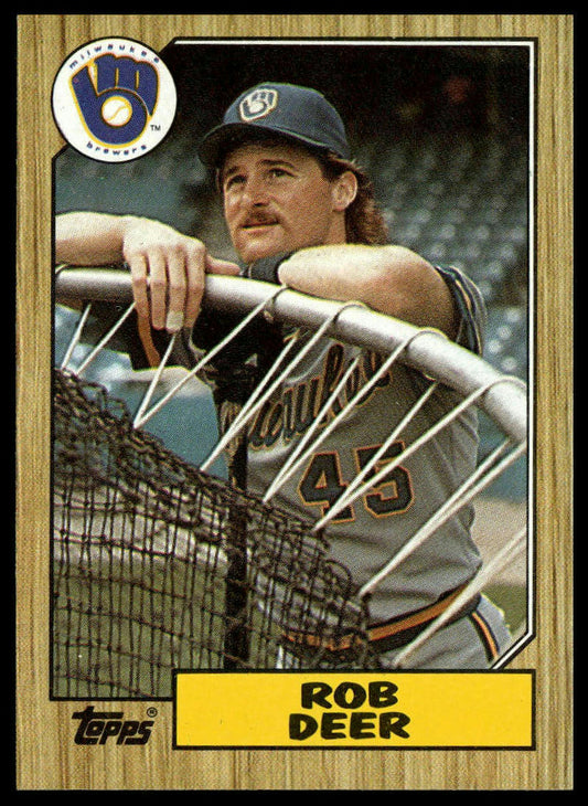 1987 Topps #547 Rob Deer