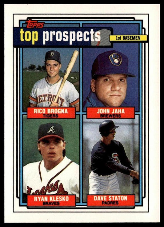 1992 Topps #126 1992 Top Prospects 1st Basemen