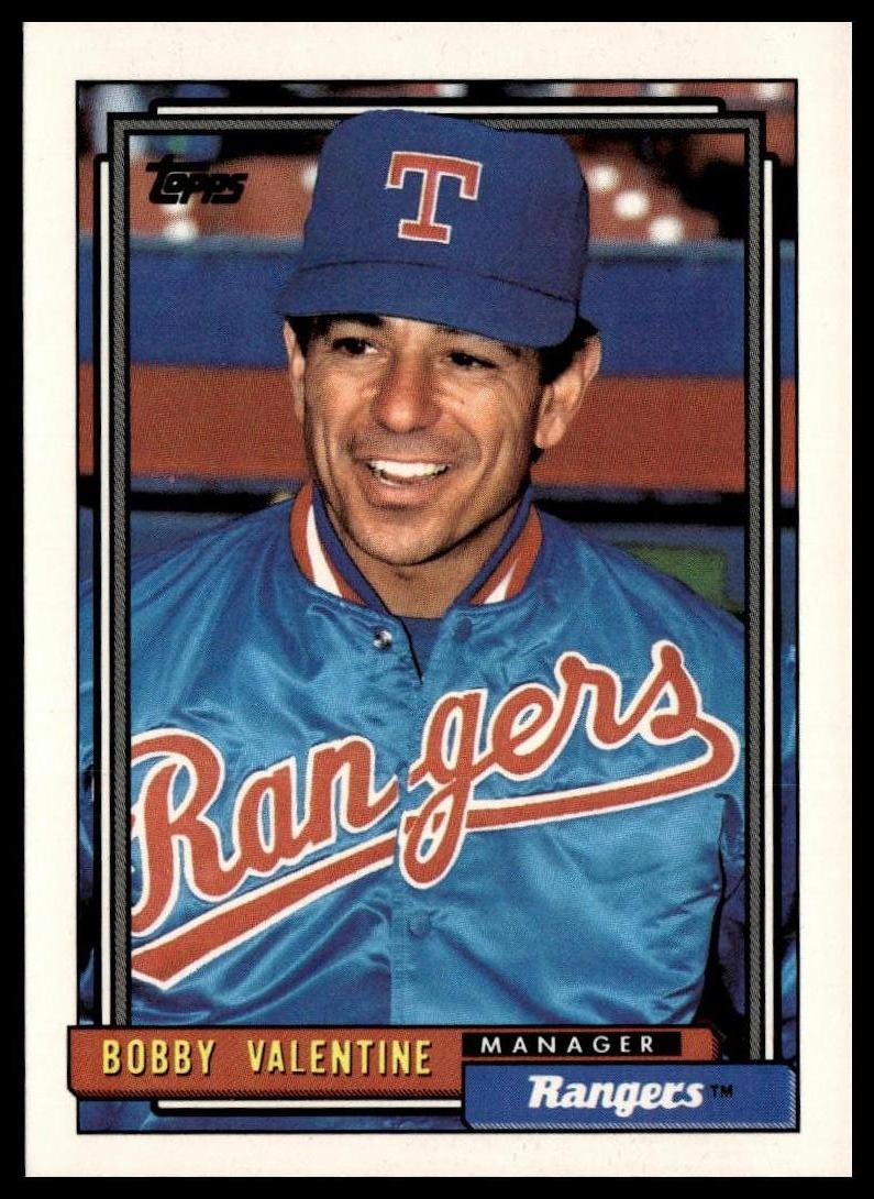 1992 Topps #789 Bobby Valentine