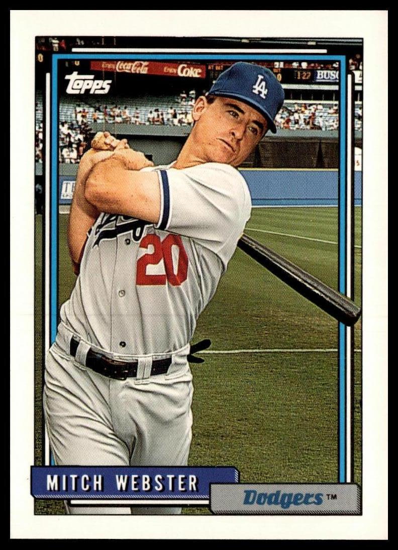 1992 Topps #233 Mitch Webster