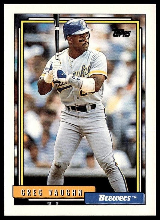 1992 Topps #572 Greg Vaughn