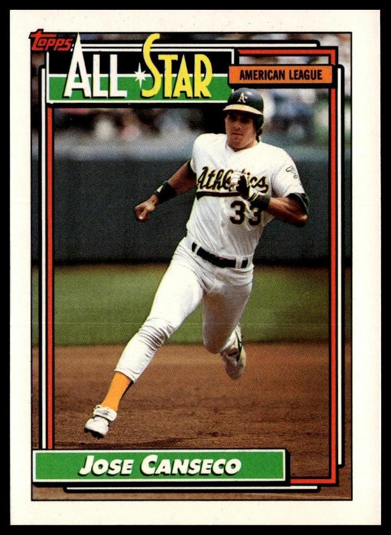 1992 Topps #401 Jose Canseco