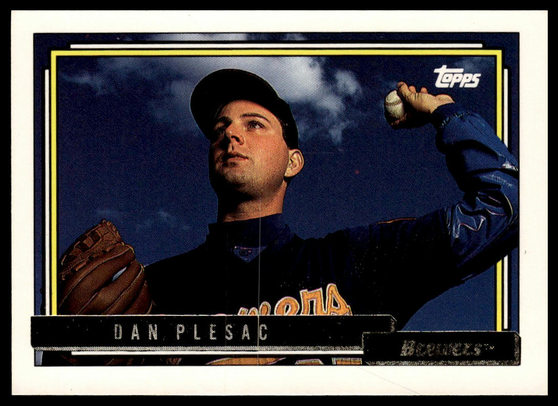1992 Topps #303b Dan Plesac print code C*