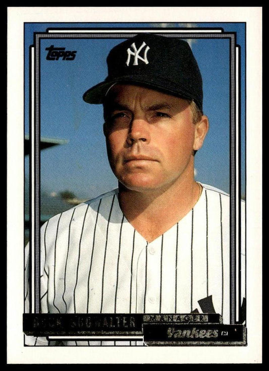 1992 Topps #201 Buck Showalter print code B*