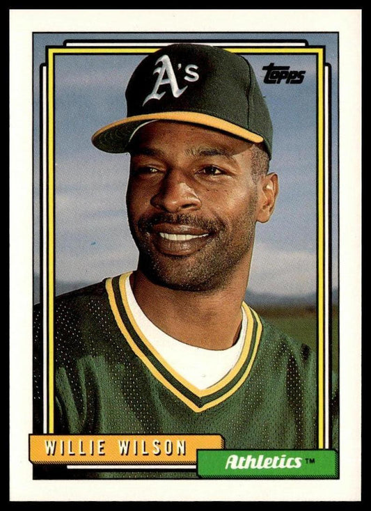 1992 Topps #536 Willie Wilson