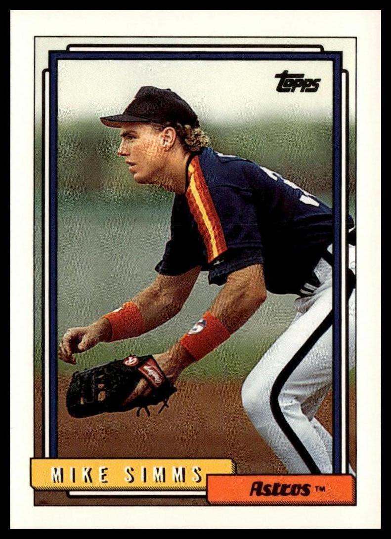 1992 Topps #463 Mike Simms