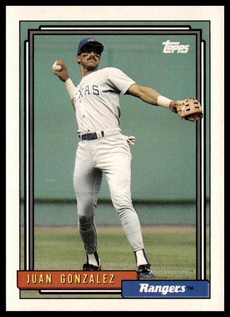 1992 Topps #27 Juan Gonzalez