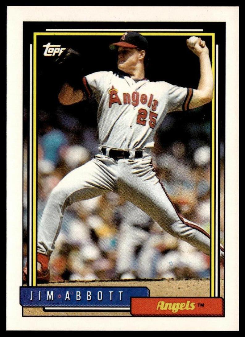 1992 Topps #530 Jim Abbott