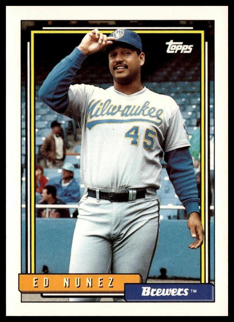1992 Topps #352 Edwin Nunez