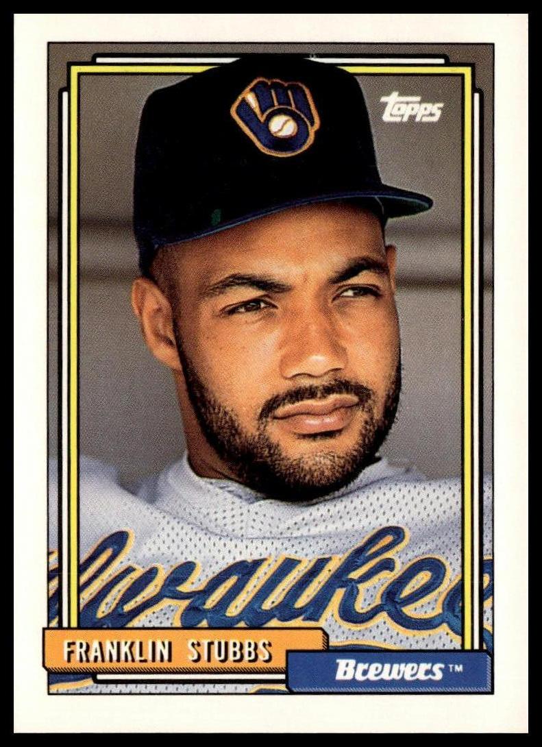 1992 Topps #329 Franklin Stubbs