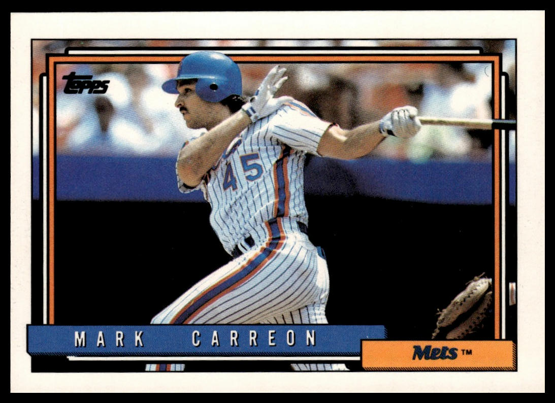 1992 Topps #111a Mark Carreon print code F*