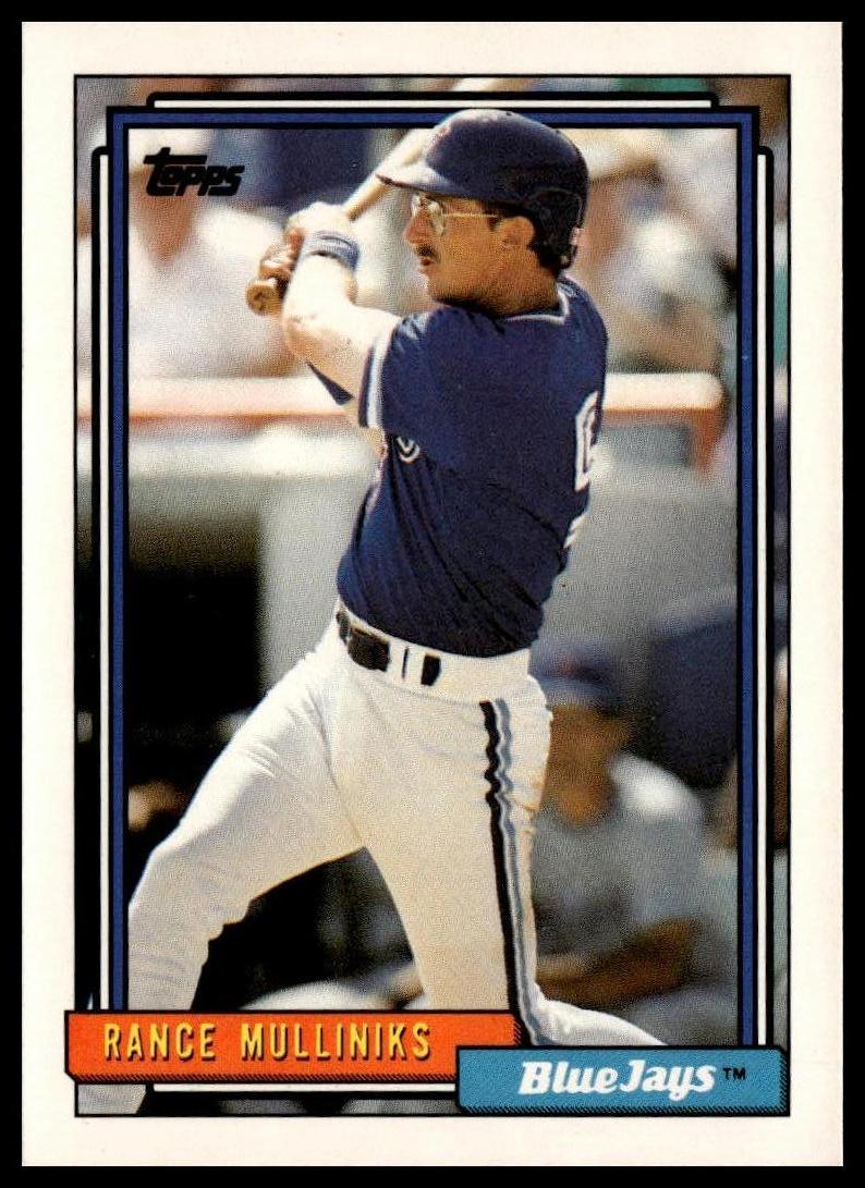 1992 Topps #133 Rance Mulliniks