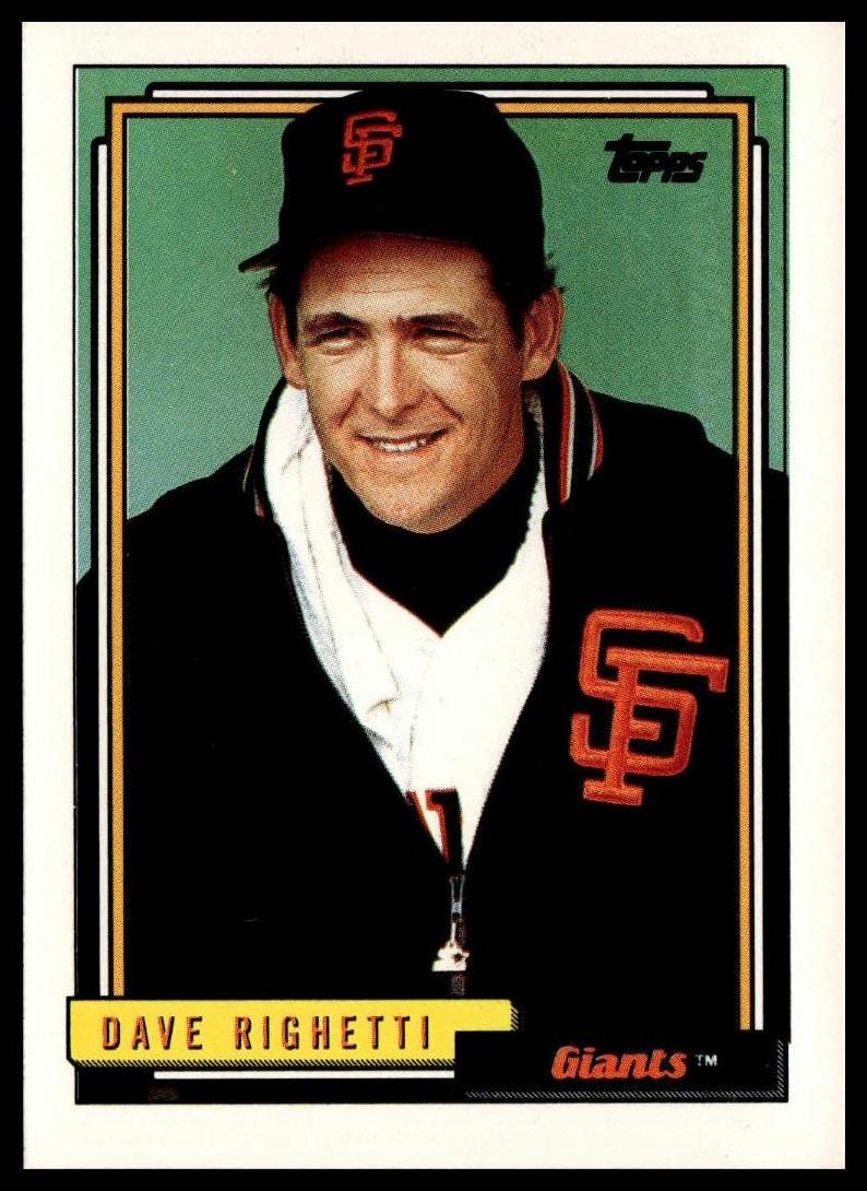 1992 Topps #35 Dave Righetti
