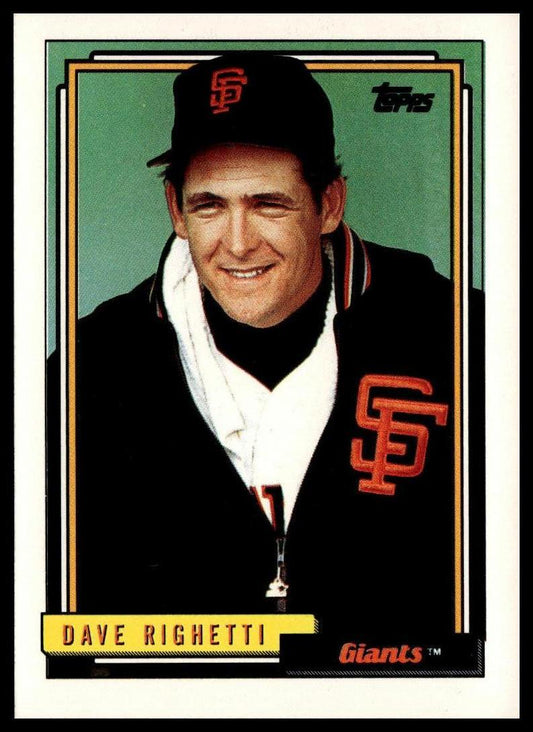 1992 Topps #35 Dave Righetti