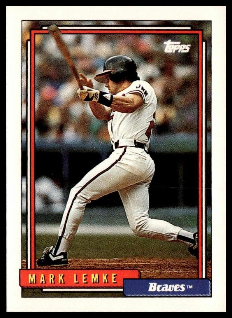 1992 Topps #689 Mark Lemke