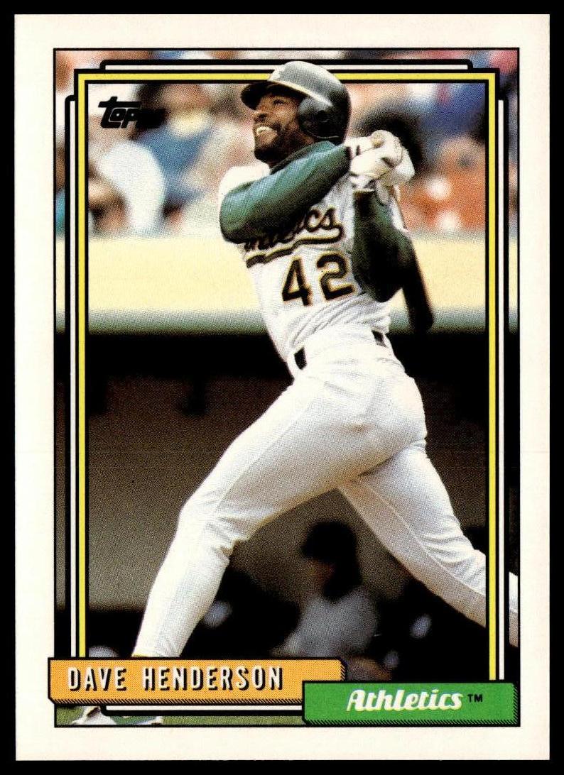 1992 Topps #335 Dave Henderson
