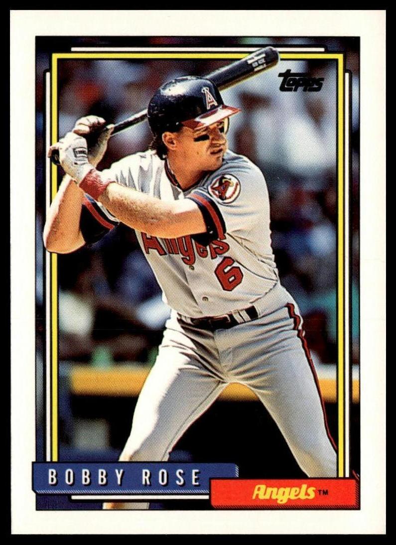 1992 Topps #652 Bobby Rose