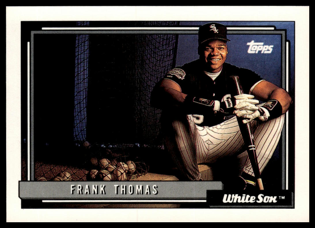 1992 Topps #555b Frank Thomas print code C*