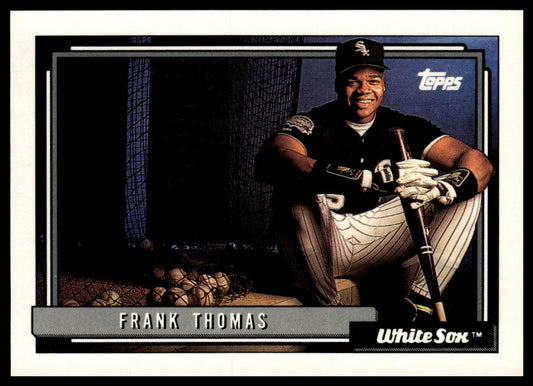 1992 Topps #555b Frank Thomas print code C*