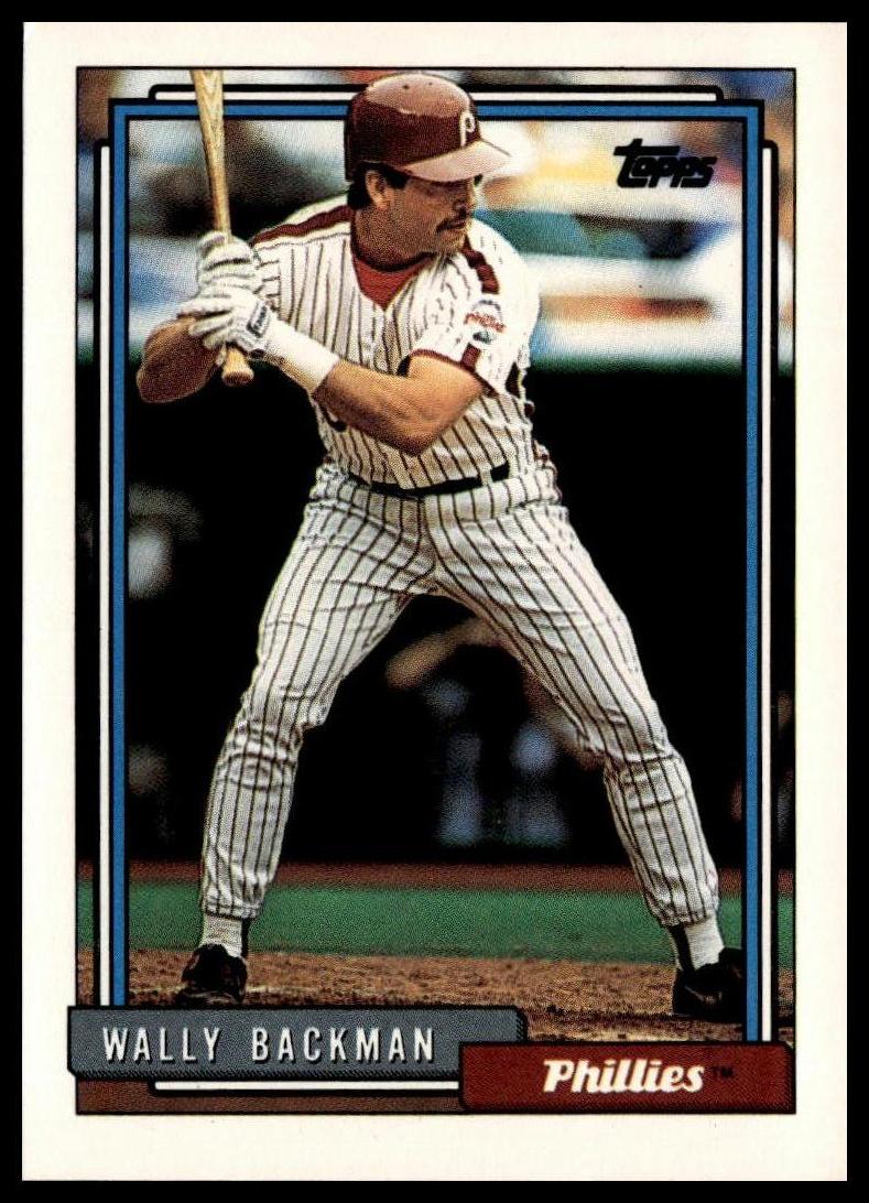 1992 Topps #434 Wally Backman