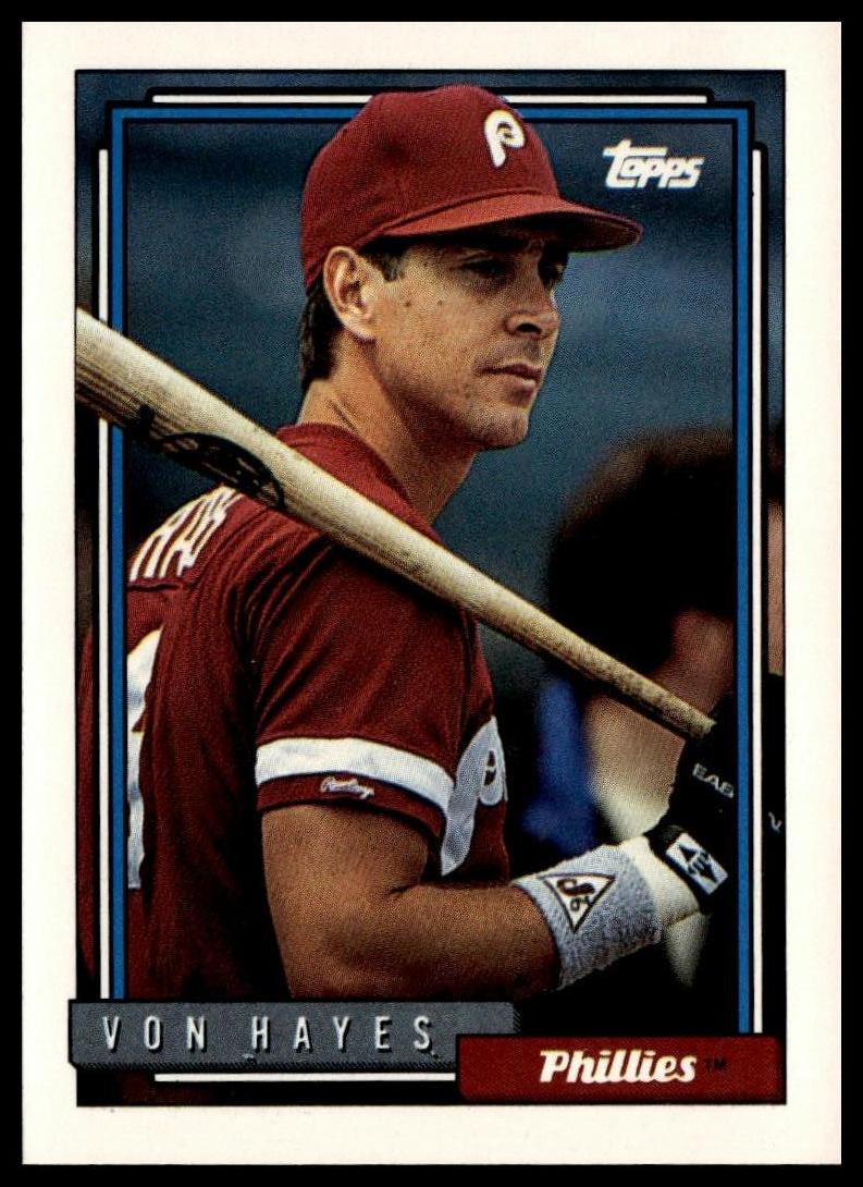 1992 Topps #135 Von Hayes