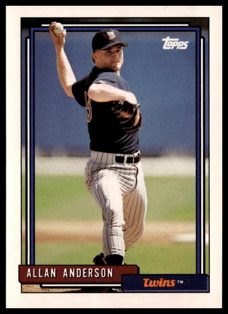 1992 Topps #417 Allan Anderson
