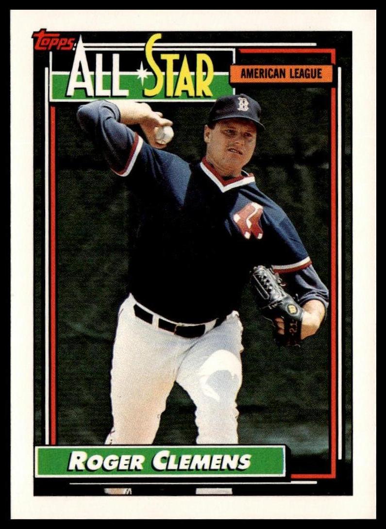 1992 Topps #405 Roger Clemens