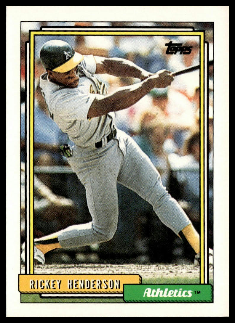 1992 Topps #560 Rickey Henderson